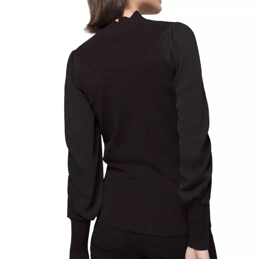 White House Black Market Turtleneck Blousen Sleeve Sweater size Small